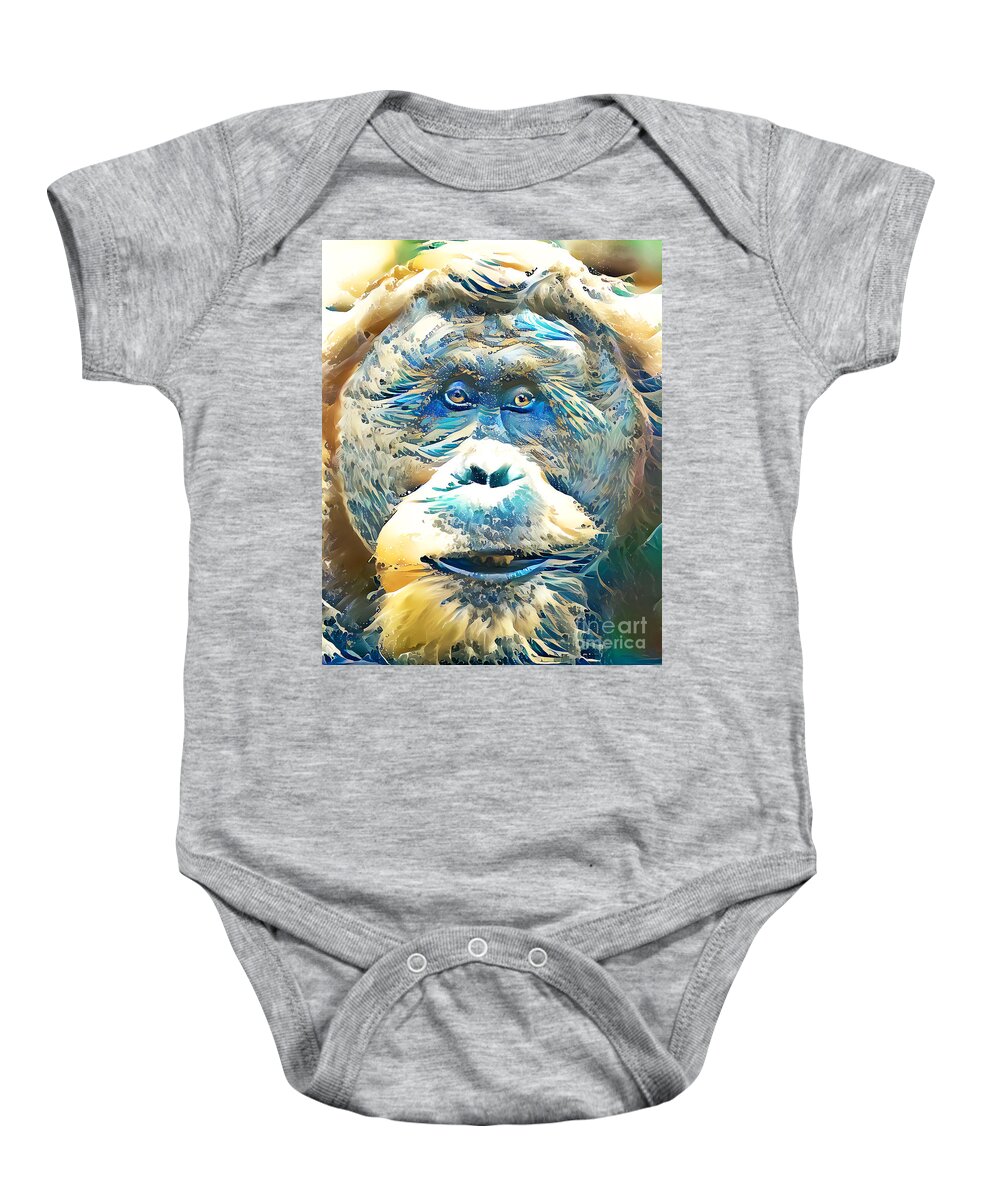 Wingsdomain Baby Onesie featuring the photograph The Orangutan Tsunami 20210715 by Wingsdomain Art and Photography