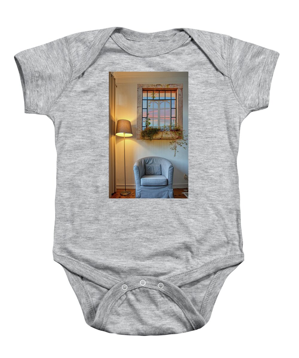Window Baby Onesie featuring the photograph The Prison by Micah Offman