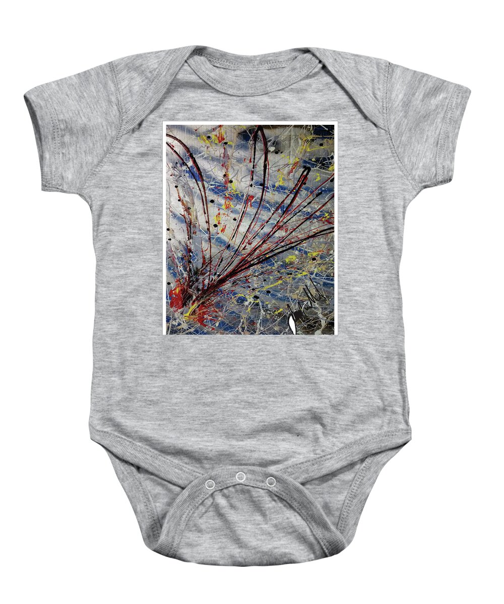  Baby Onesie featuring the painting The Queen2 by Jimmy Williams