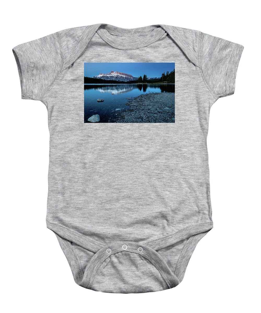 Silence Baby Onesie featuring the photograph The silence of The Rockies by Martin Pedersen