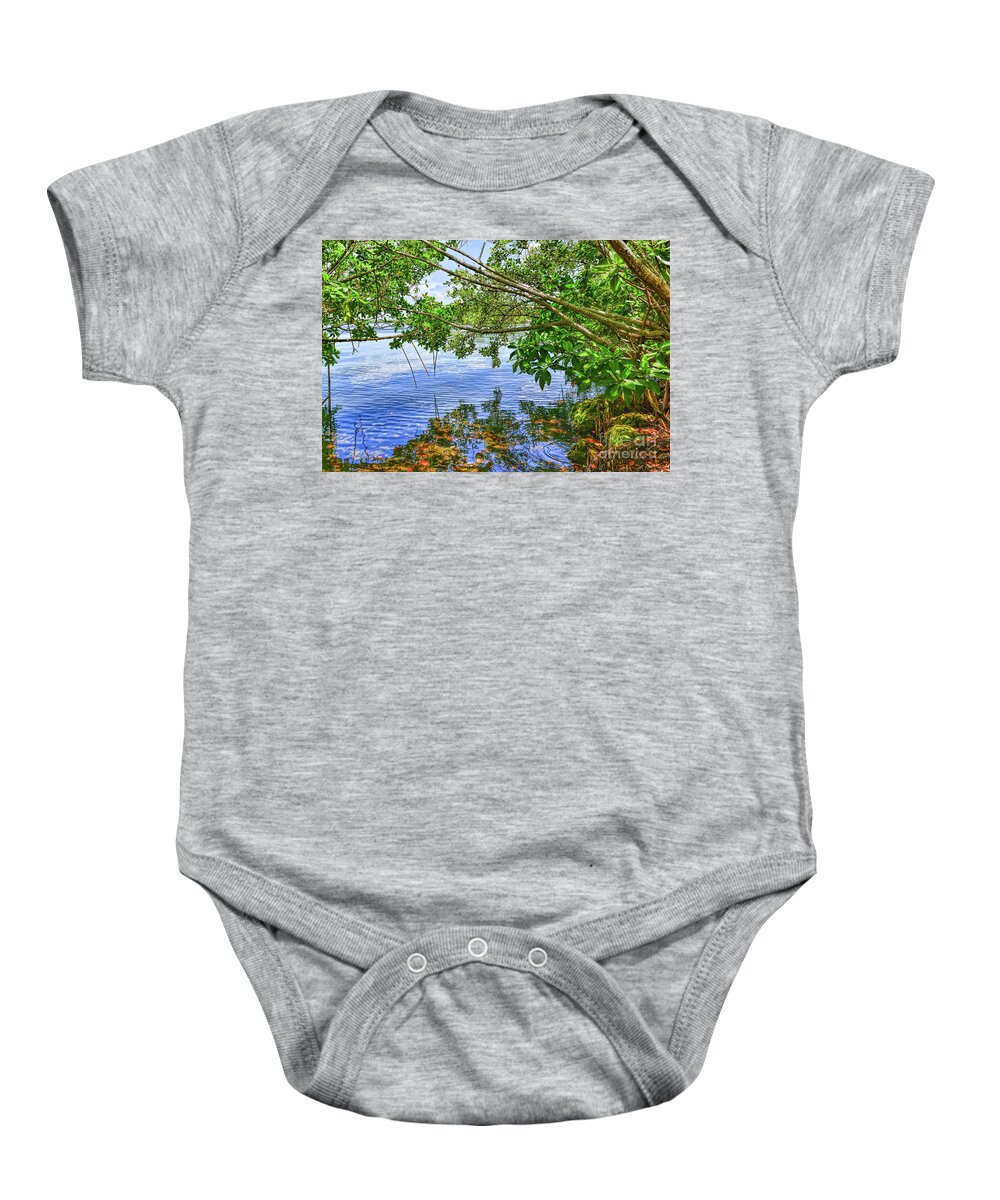 Melody Of Summer Noon Baby Onesie featuring the photograph The Summer Noon by Olga Hamilton