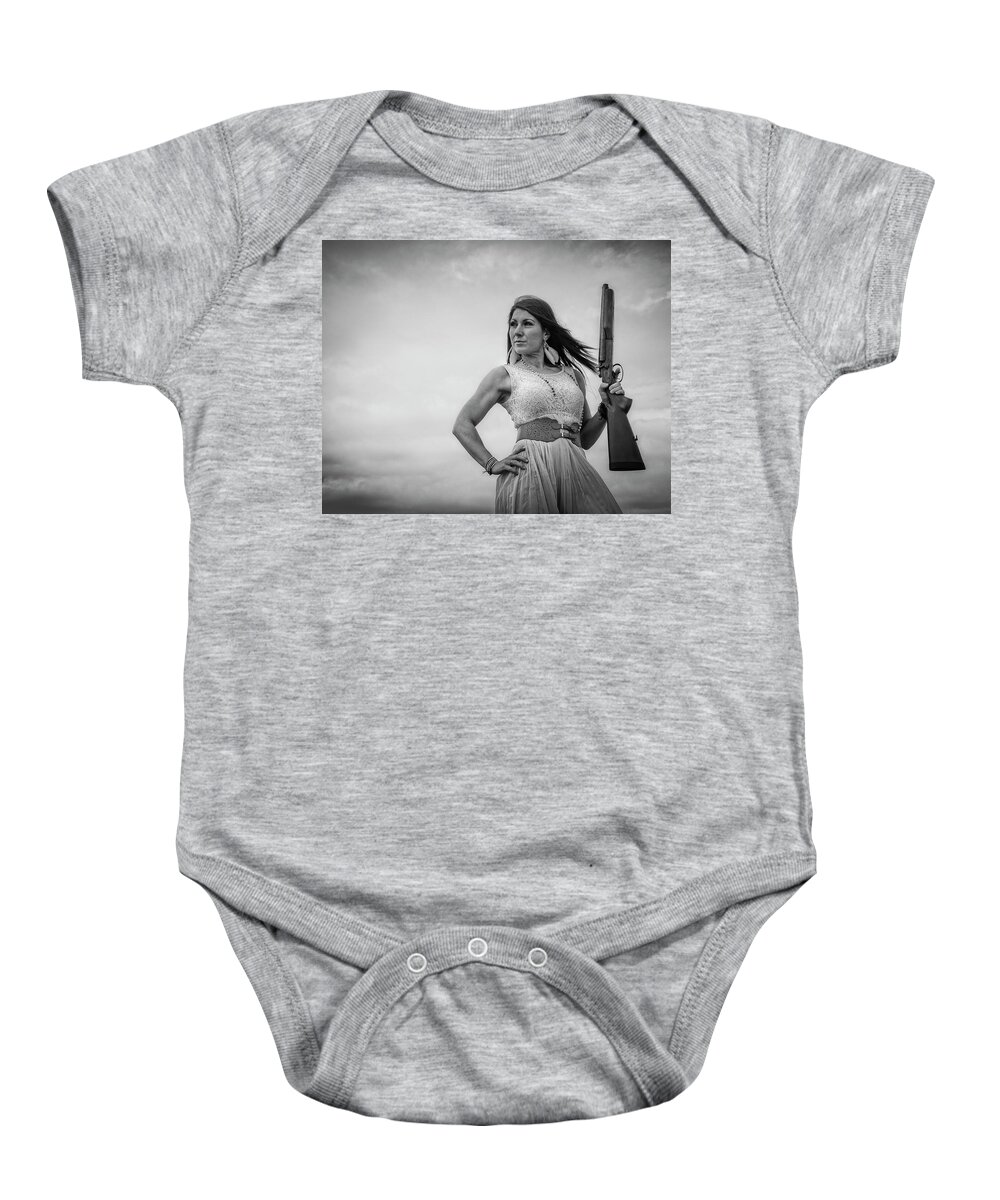 Model Baby Onesie featuring the photograph The Wild West by Bill Cubitt