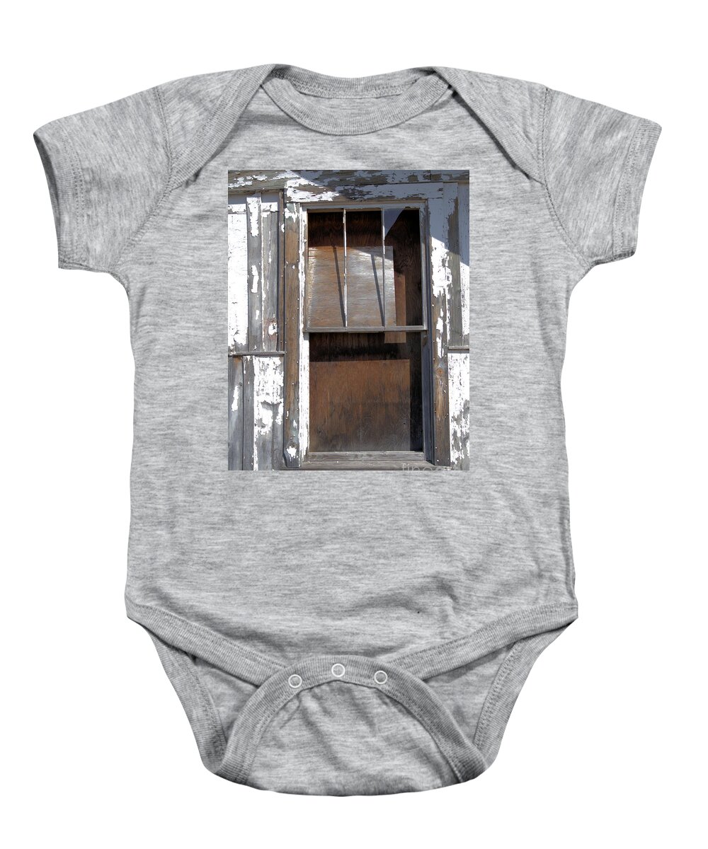 Window Baby Onesie featuring the photograph There Once Was a Window #3 by Kae Cheatham