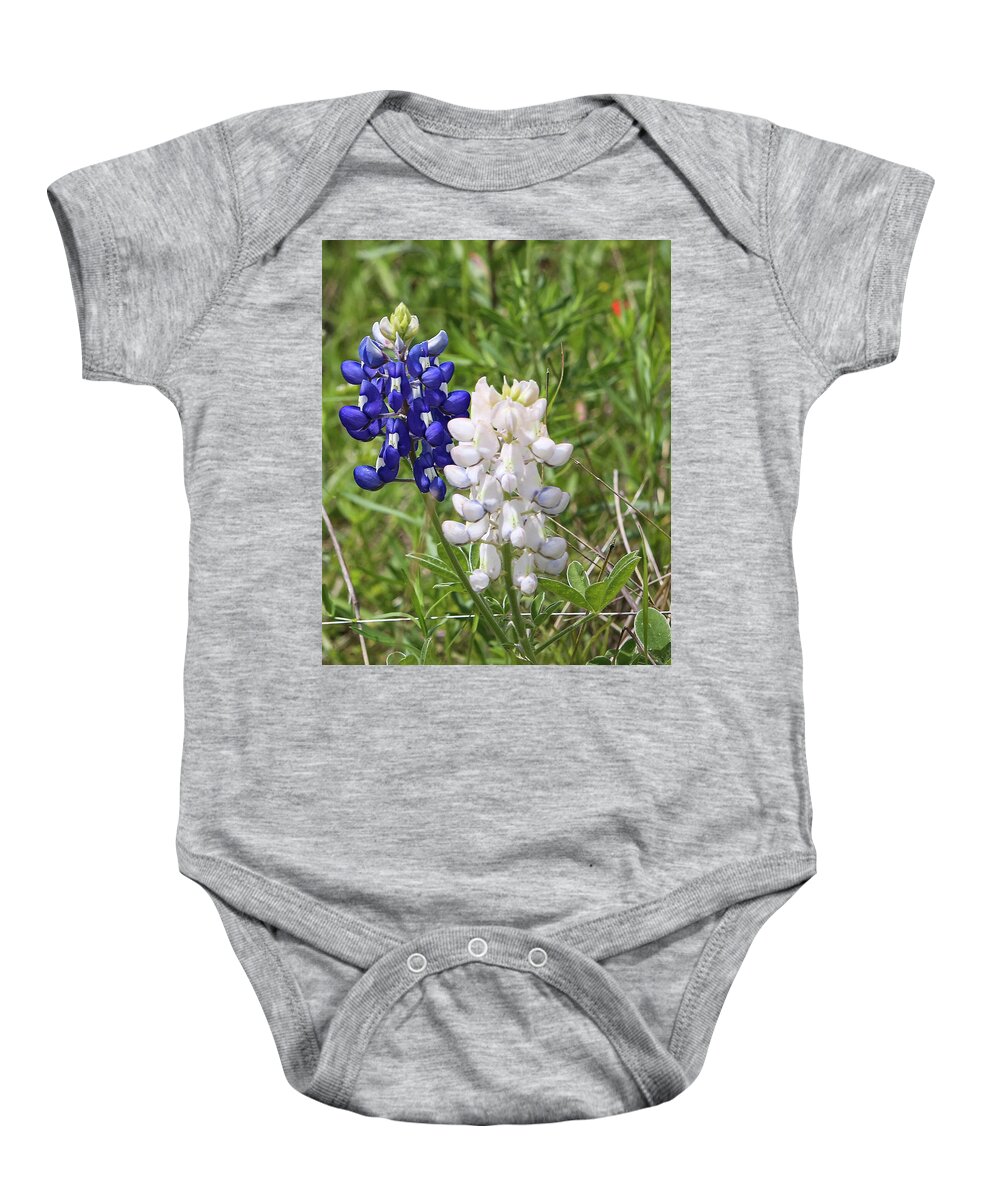 Flower Baby Onesie featuring the photograph They Come in White Too by Steve Templeton