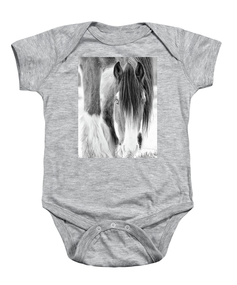 Horse Baby Onesie featuring the photograph Those Eyes - vertical crop by Everet Regal