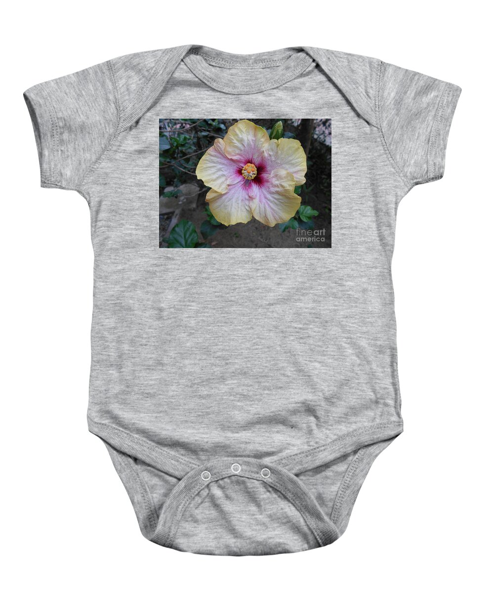 Flower Baby Onesie featuring the photograph Tinges of Purple by Nancy Graham