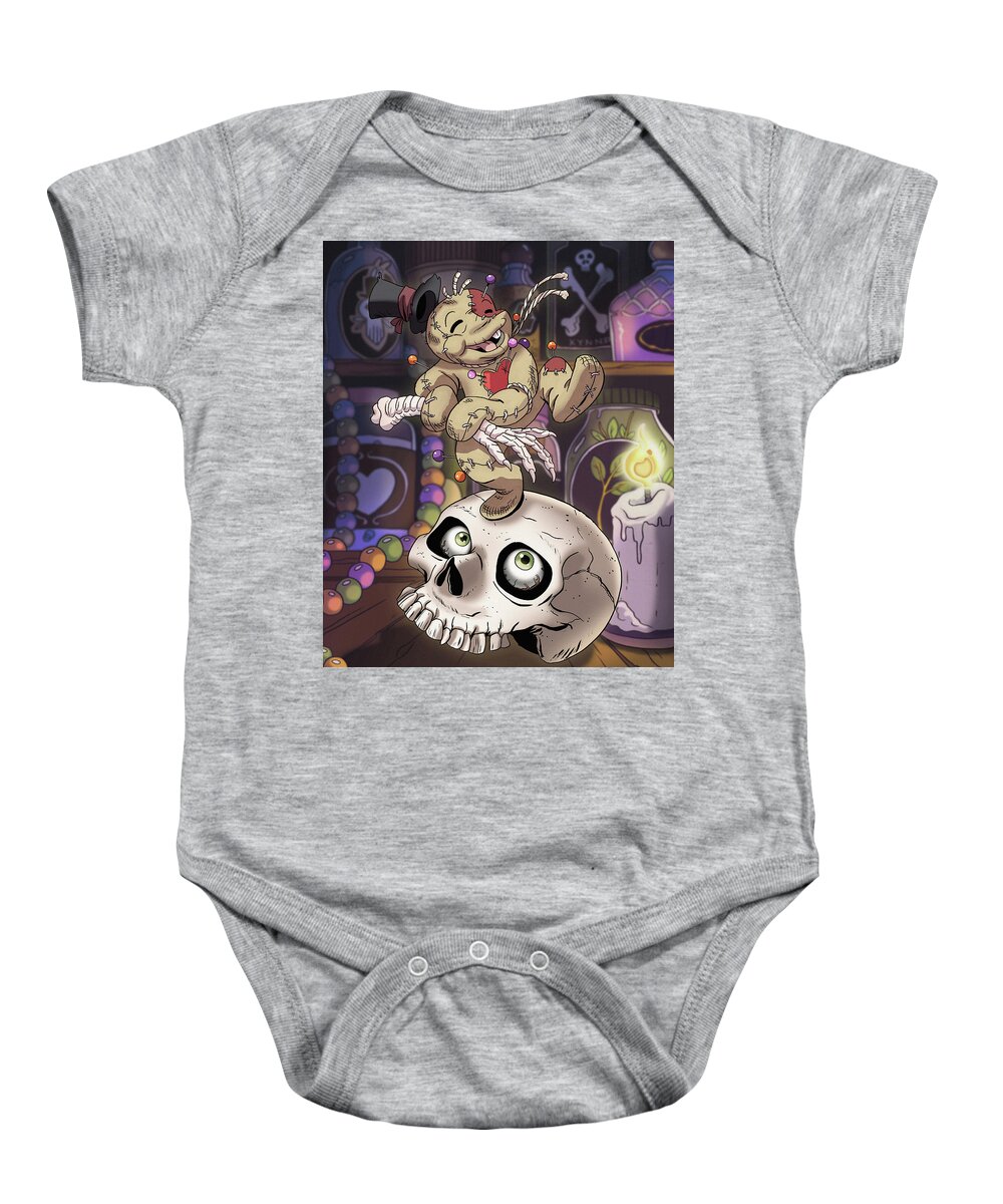 Voodoo Baby Onesie featuring the digital art Tiny Dancer by Kynn Peterkin