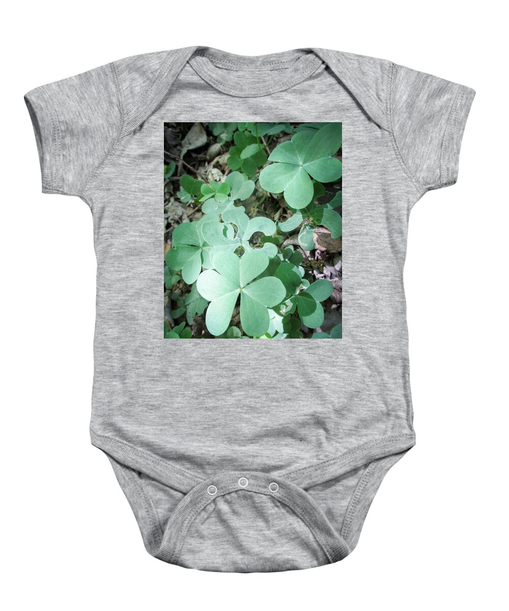 Oxalis Dillenii Baby Onesie featuring the photograph Tiny Hearts by W Craig Photography