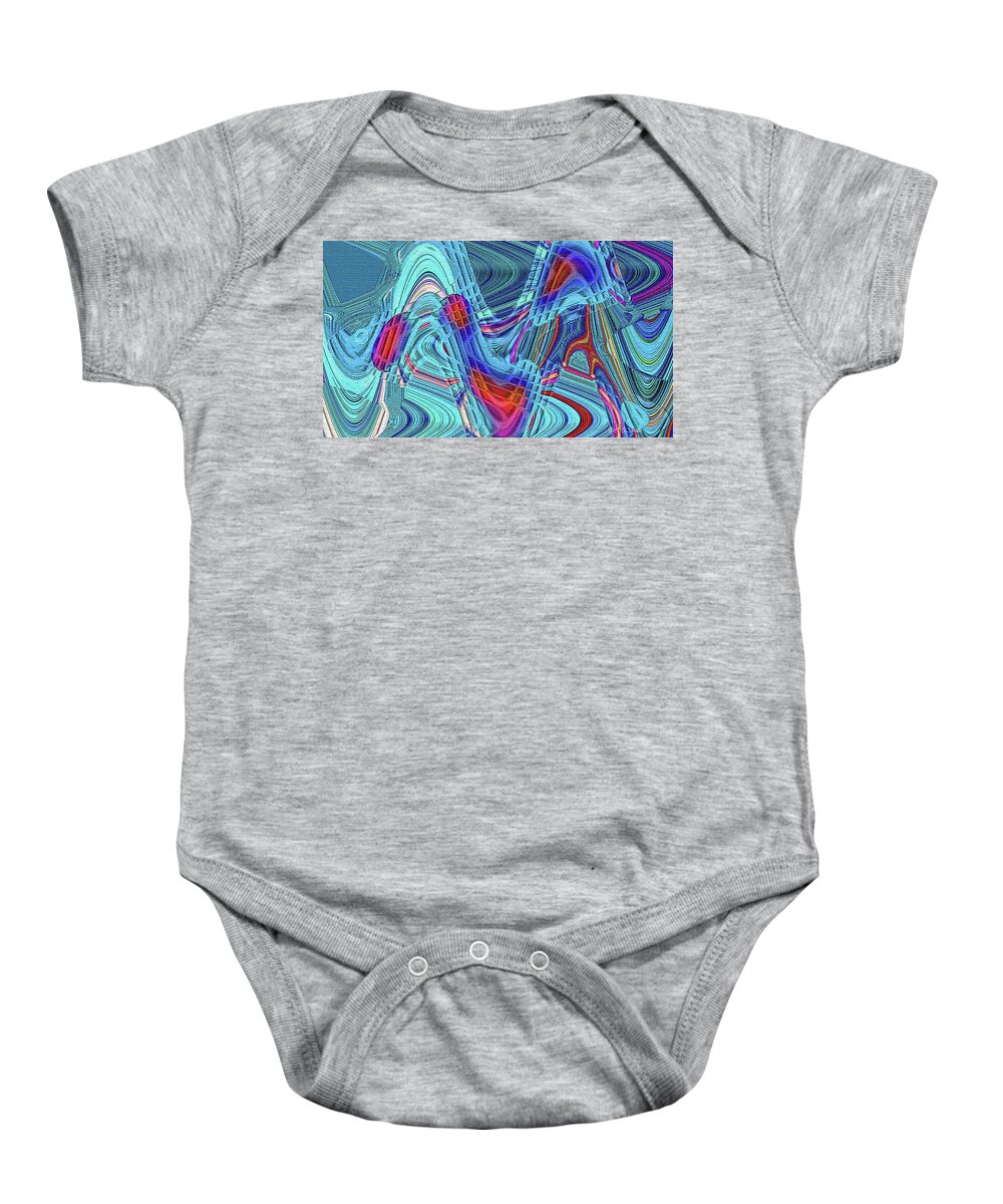 Tom Stanley Janca Abstract #113007#ps1dt Baby Onesie featuring the digital art Tom Stanley Janca Abstract #113007#ps1dt by Tom Janca