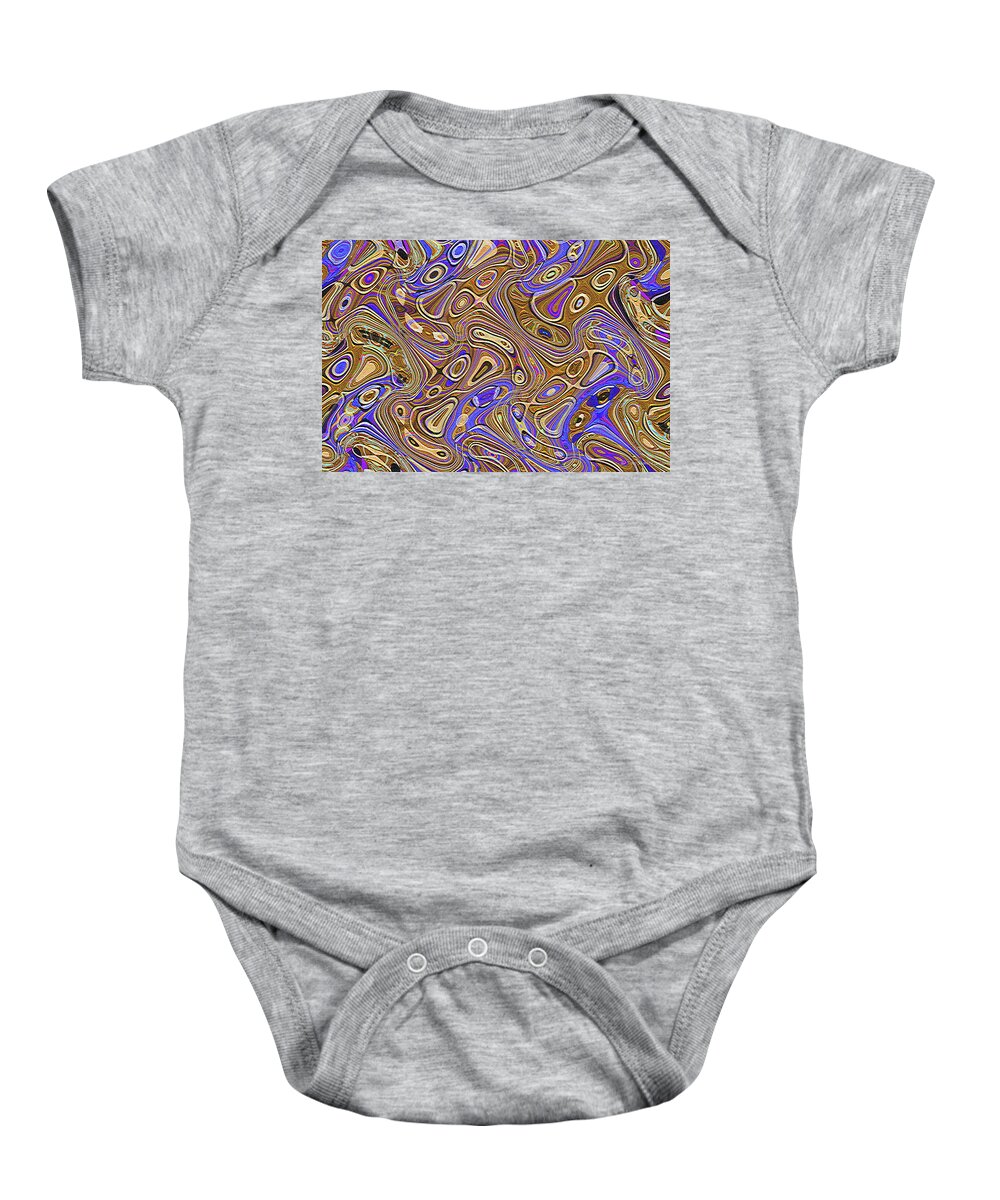 Tom Stanley Janca Abstract #9824ps1 Baby Onesie featuring the digital art Tom Stanley Janca Abstract #9824ps1 by Tom Janca