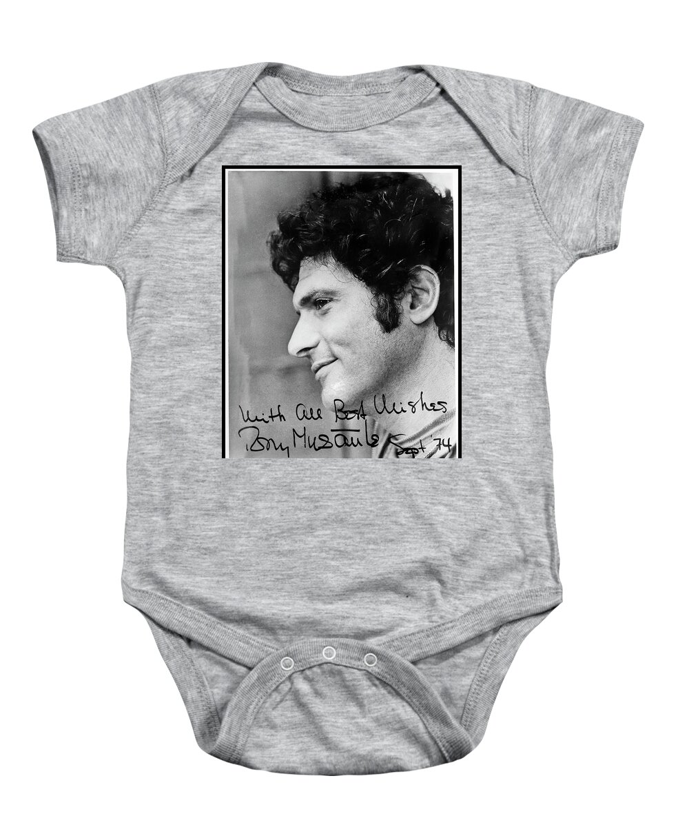 Vintage Baby Onesie featuring the photograph Tony Musante by Eyes Of CC
