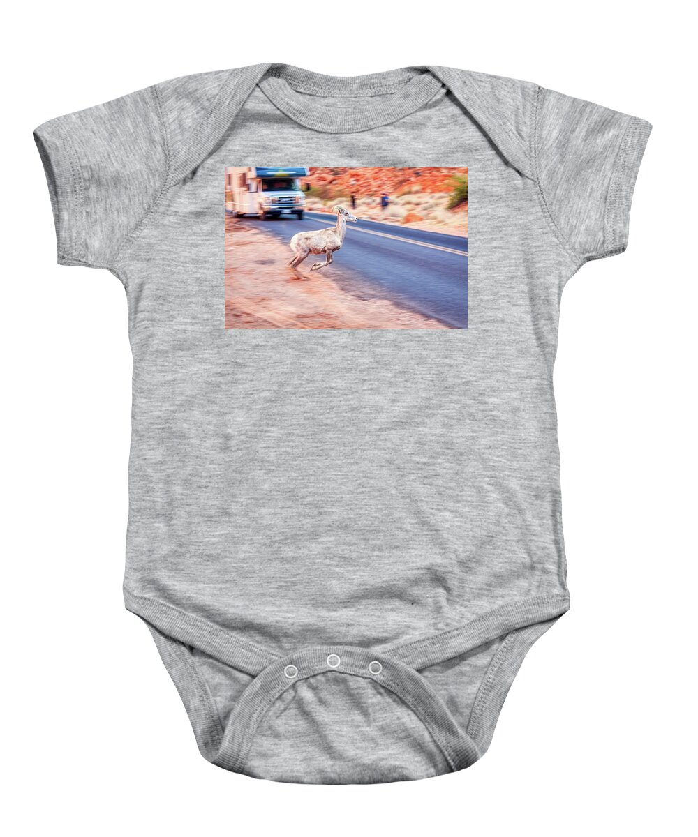 Tourists Baby Onesie featuring the photograph Tourists intrusion in nature by Tatiana Travelways