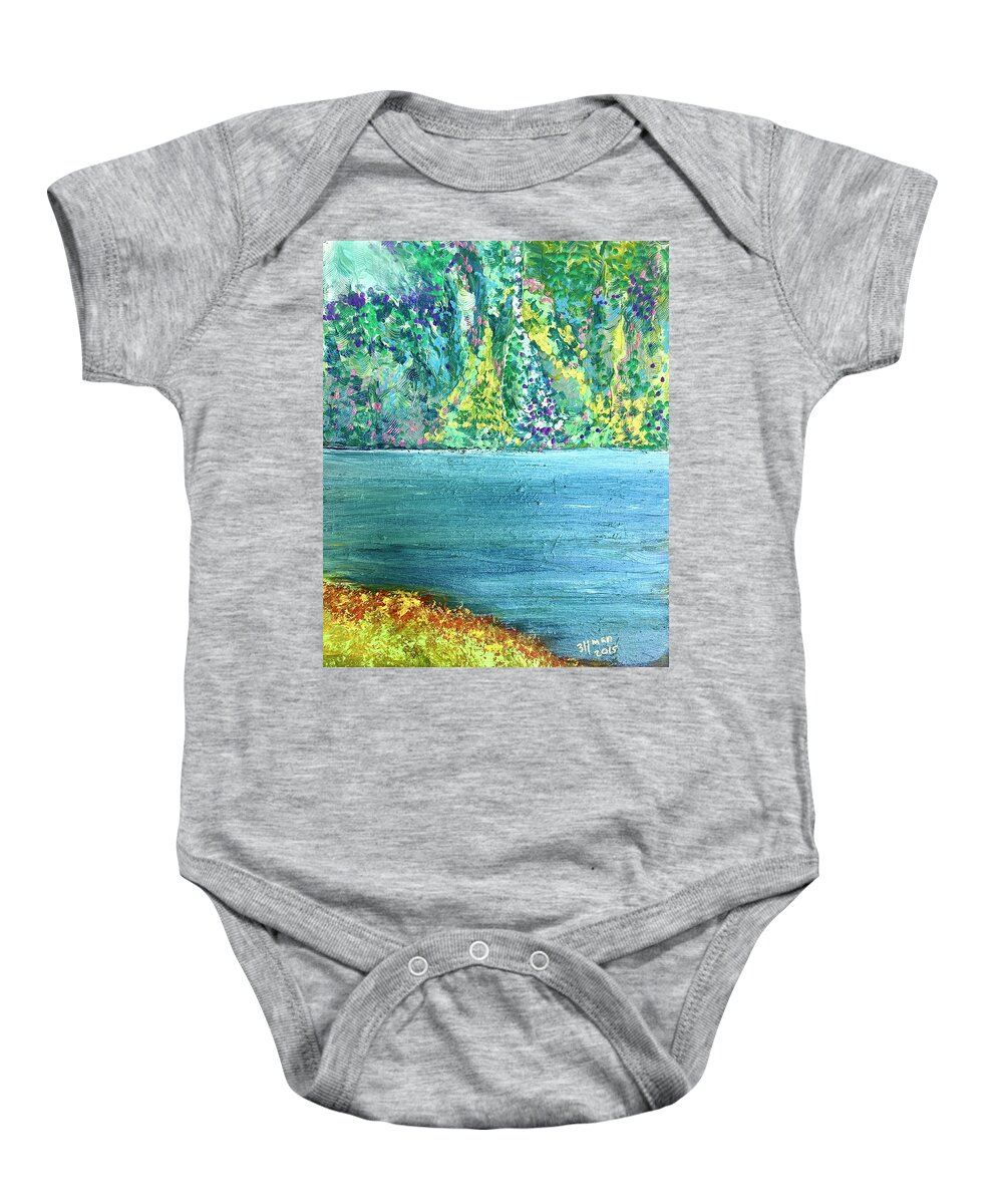 Impressionist Baby Onesie featuring the painting Traveling Without A Camera . Again by Dennis Ellman