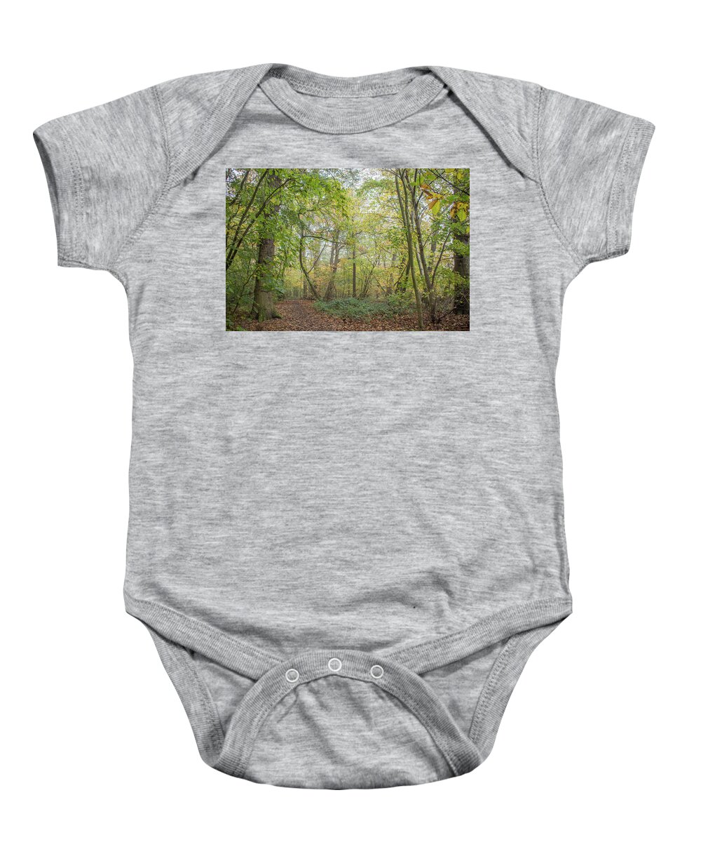 Trent Park Baby Onesie featuring the photograph Trent Park Trees Fall 6 by Edmund Peston