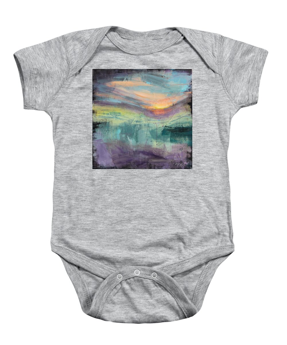 Acrylic Baby Onesie featuring the painting Vespertine by Tracy Male