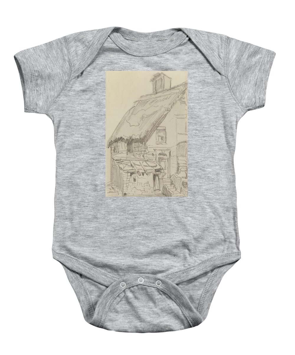 19th Century Painters Baby Onesie featuring the drawing Wallendorf by Victor Hugo