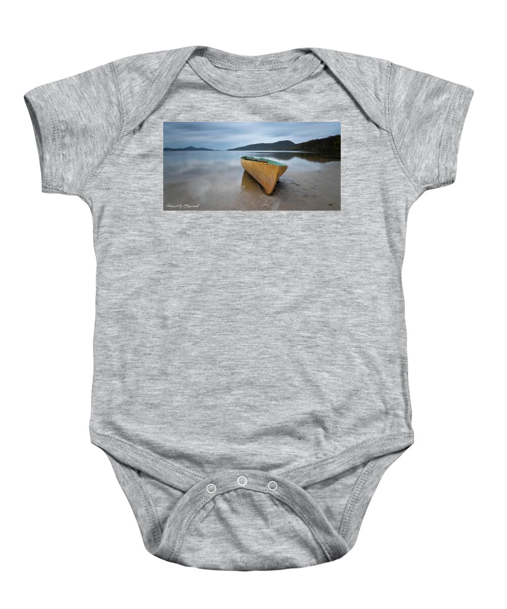 Wallis Lakes Australia Baby Onesie featuring the digital art Wallis Lakes 87231 by Kevin Chippindall