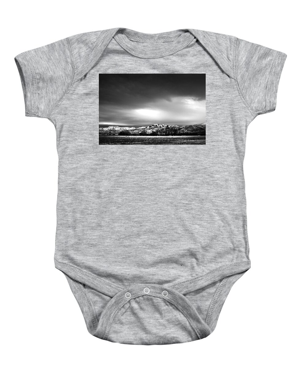 Utah Baby Onesie featuring the photograph Wasatch Mountains 1 by Mark Gomez
