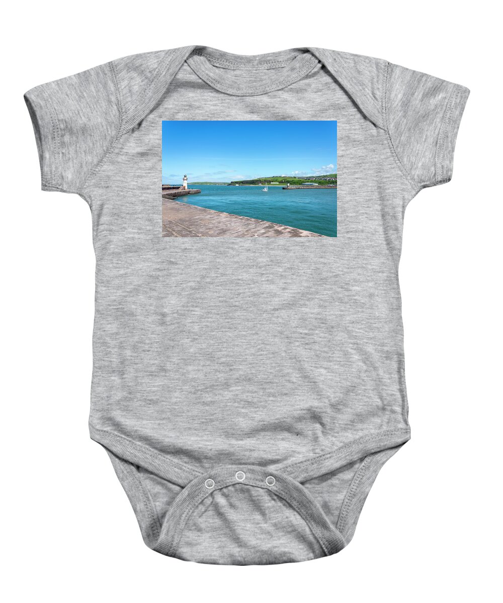Whitehaven Baby Onesie featuring the photograph Welcome to Whitehaven by Steev Stamford