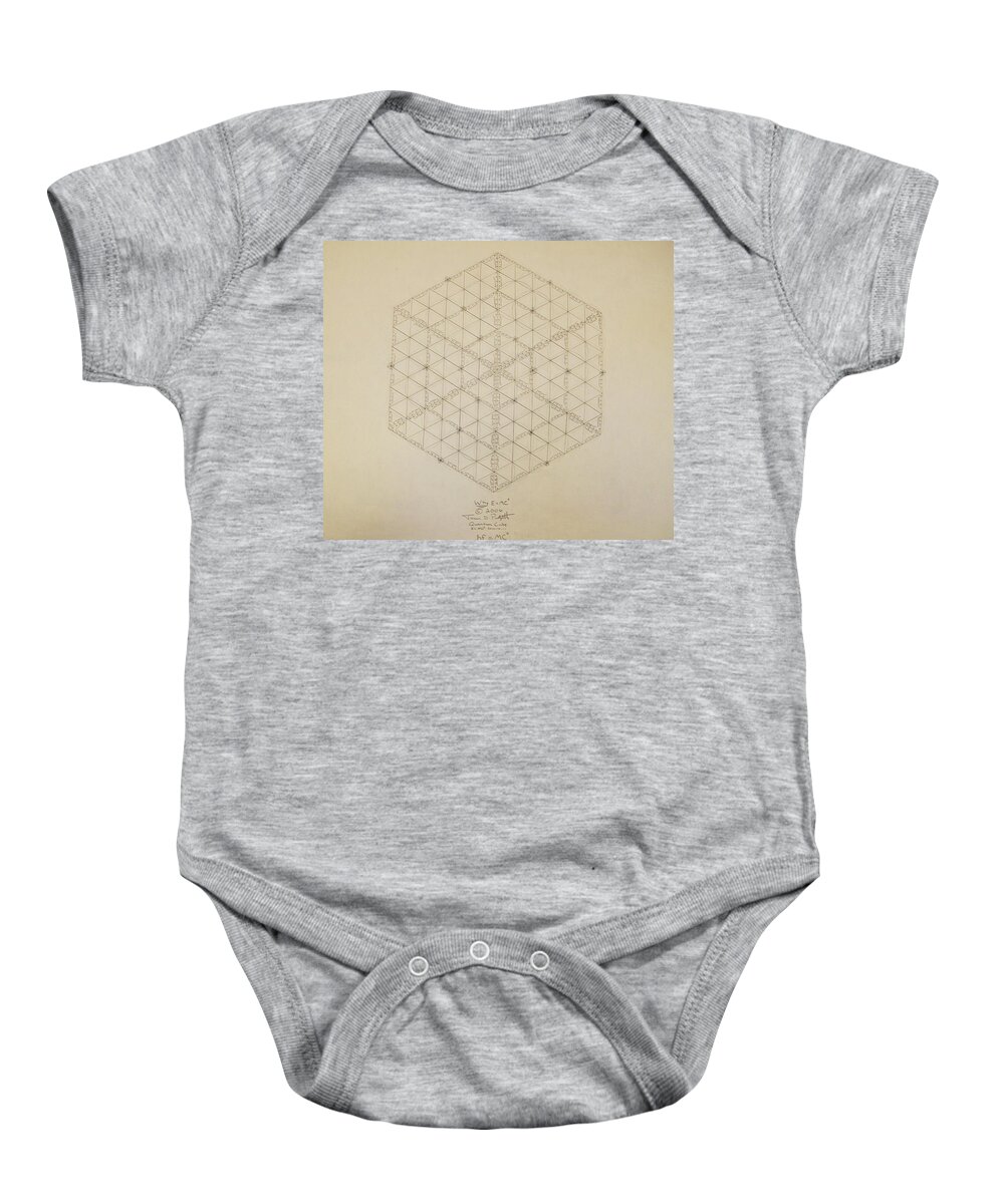 E=mc2 Baby Onesie featuring the drawing Why E equals MC2 by Jason Padgett