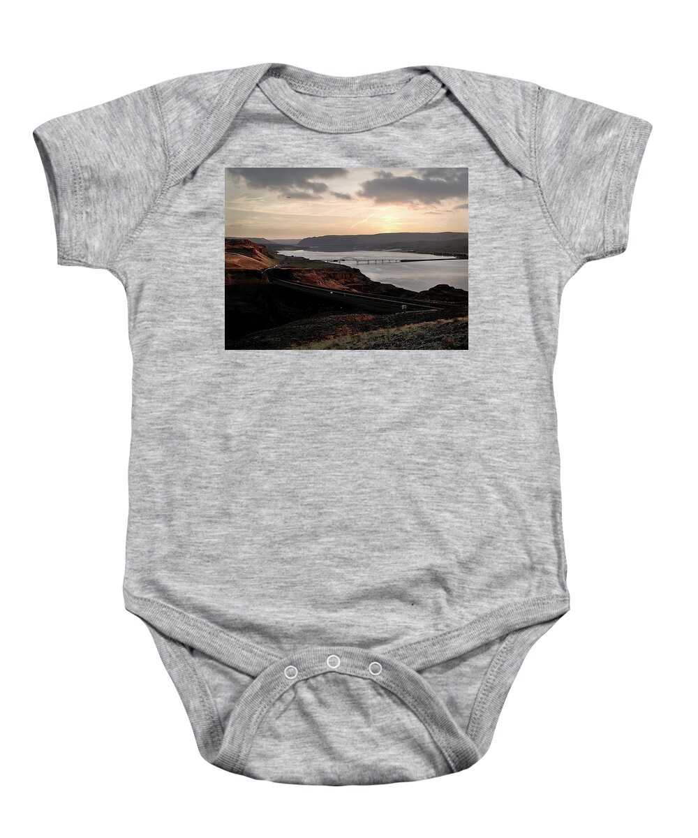 Columbia River Baby Onesie featuring the photograph Wild Horse Lookout - Washington by DArcy Evans