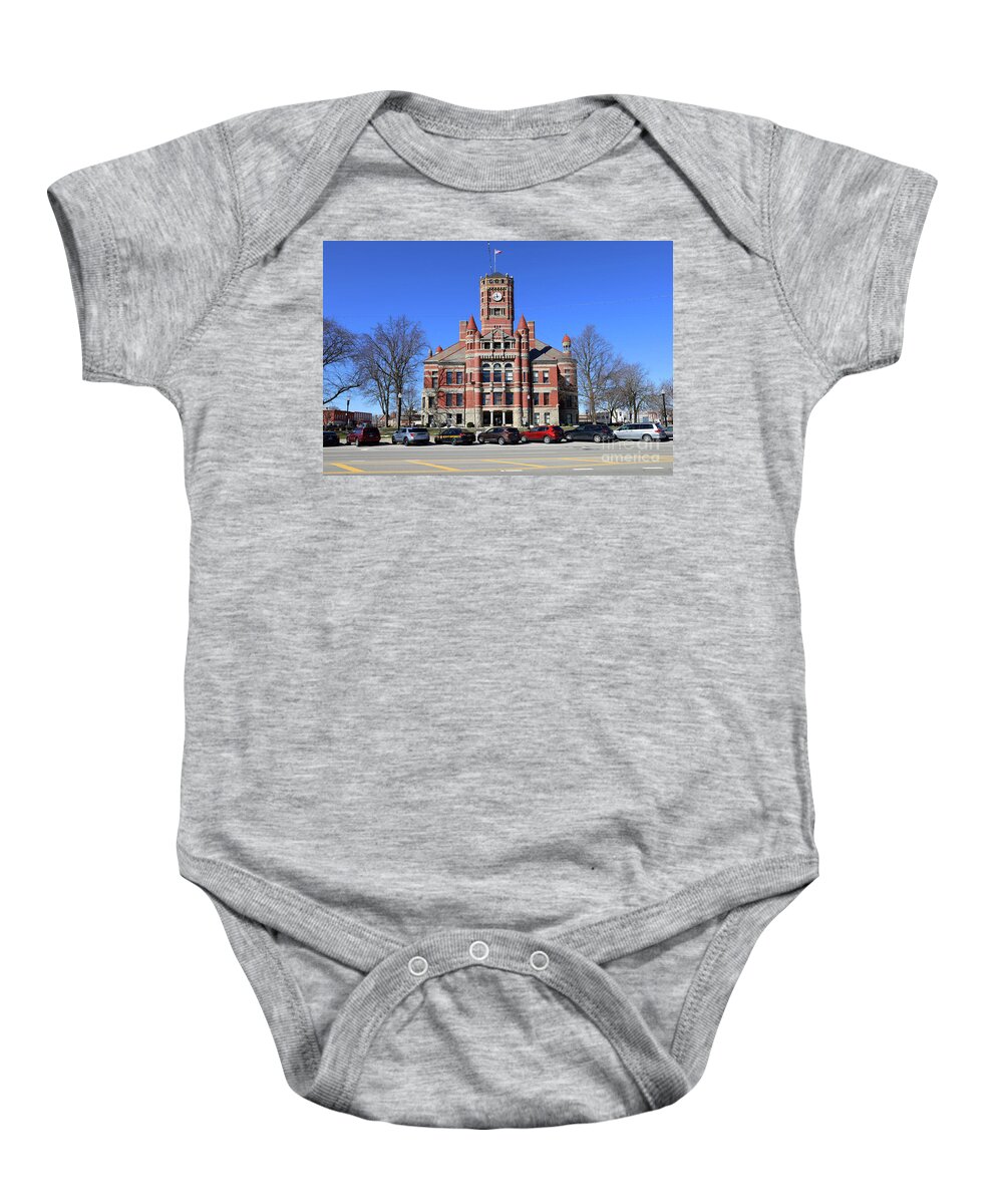 Williams Baby Onesie featuring the photograph Williams County Courthouse Bryan Ohio 9896 by Jack Schultz