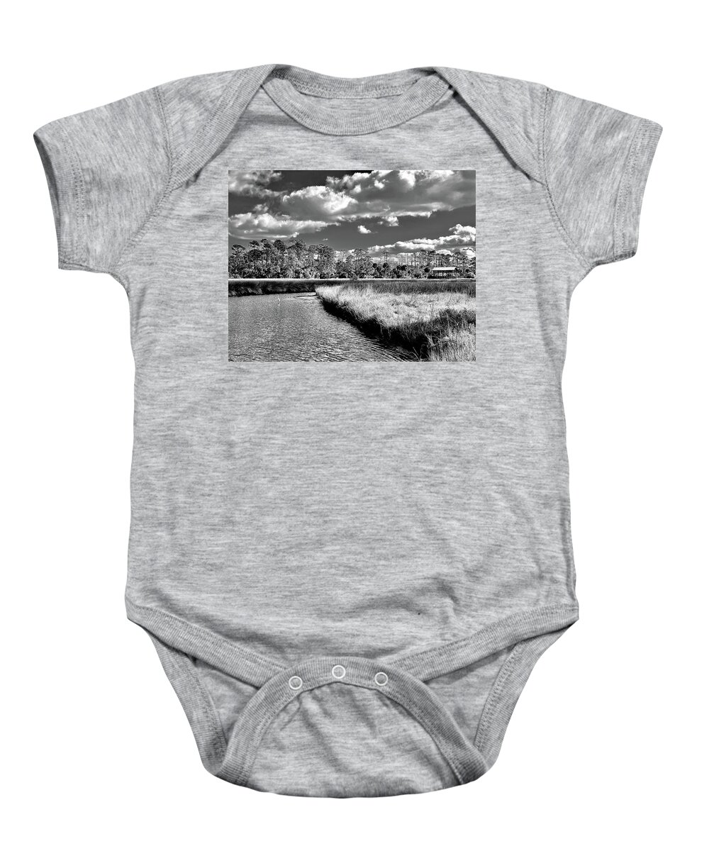 Florida Baby Onesie featuring the photograph Winter in the Marsh Land NE Florida by John Anderson