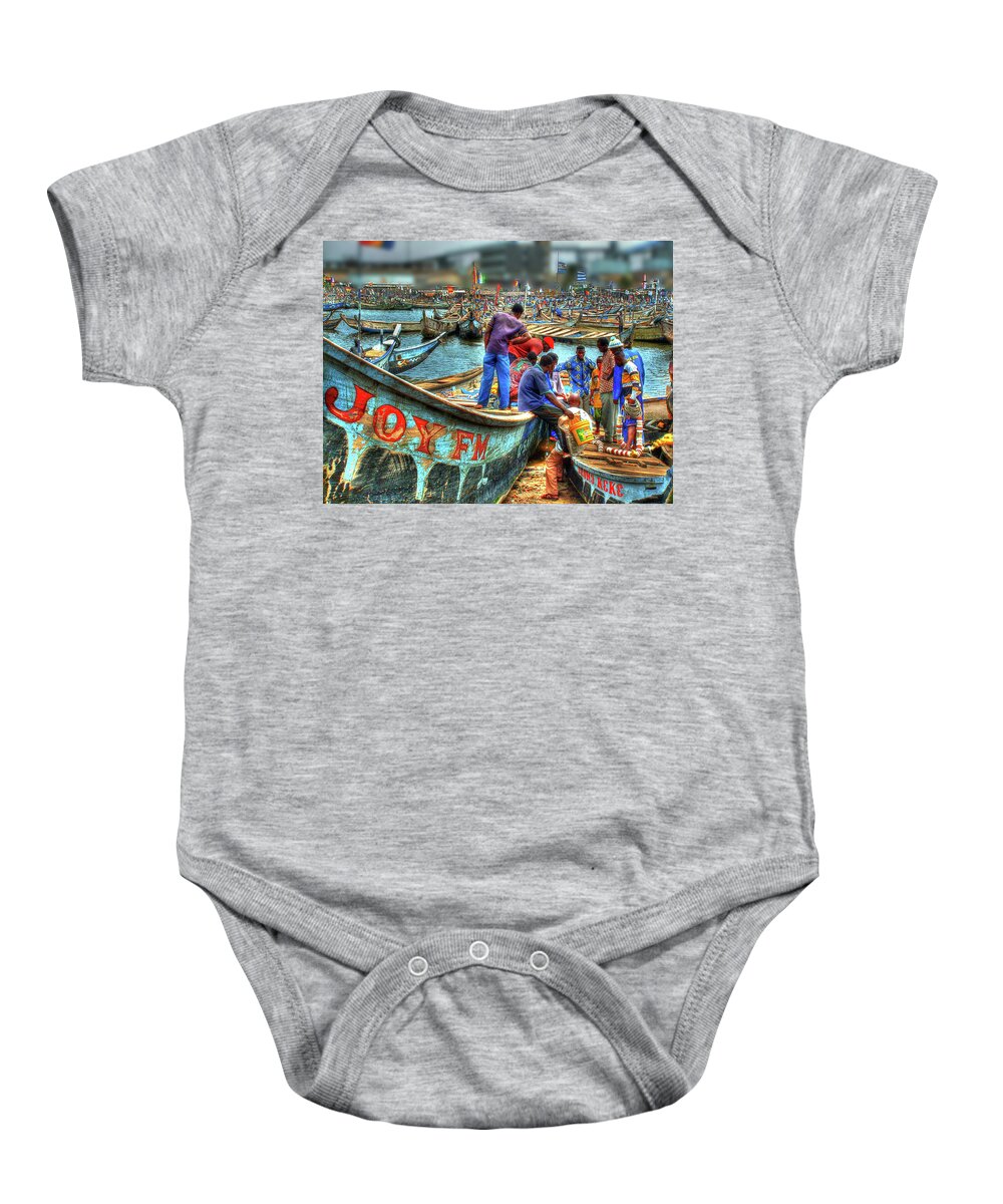 Fishing Baby Onesie featuring the photograph Wrap Up at Tema No 1 by Wayne King
