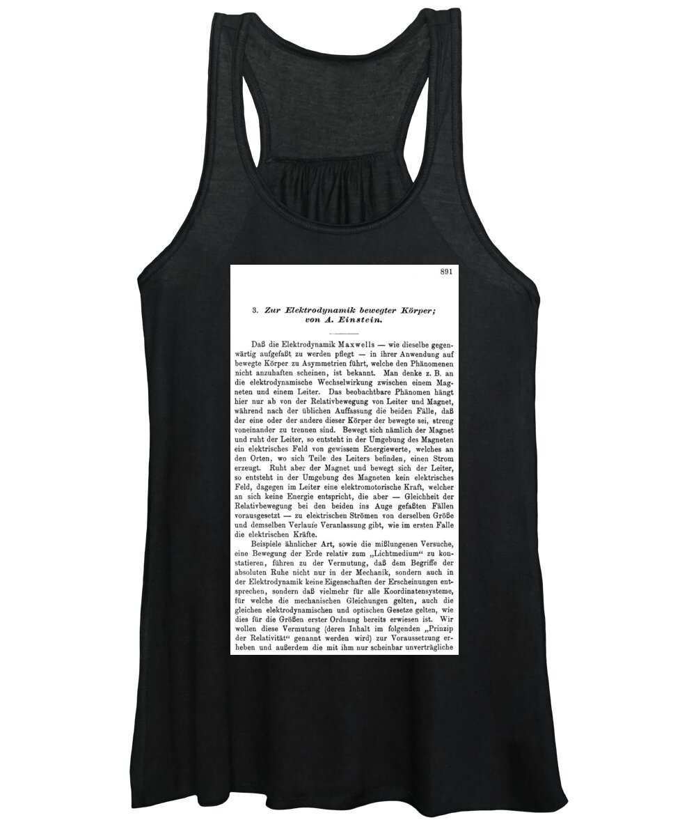 1905 Women's Tank Top featuring the painting Albert Einstein Page #1 by Granger
