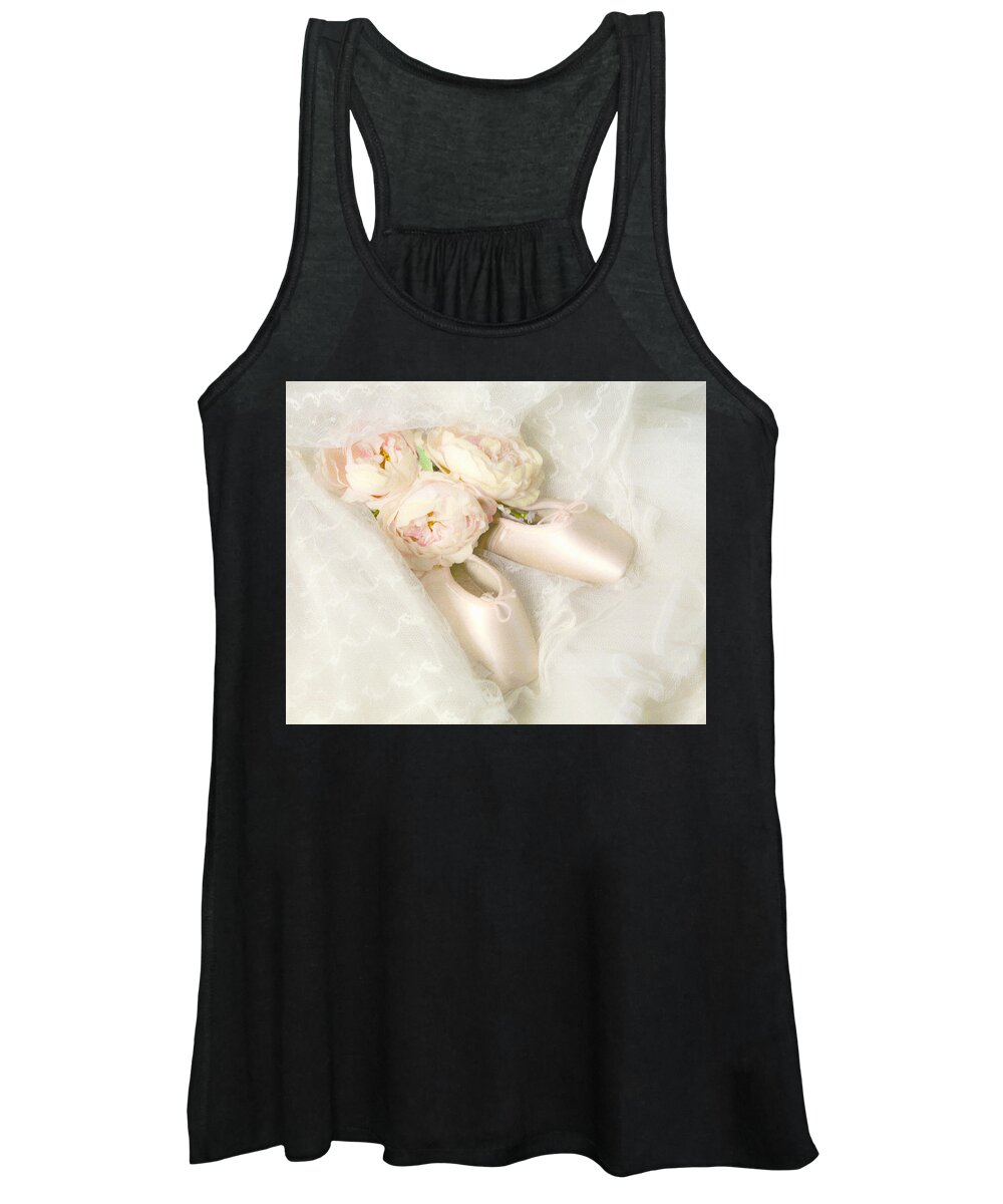 Shabby Chic Prints Women's Tank Top featuring the photograph Ballet Shoes by Theresa Tahara