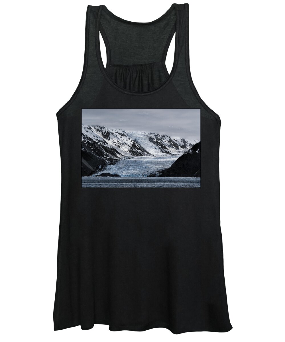 Glacier Women's Tank Top featuring the photograph Barry Arm #1 by Erika Fawcett