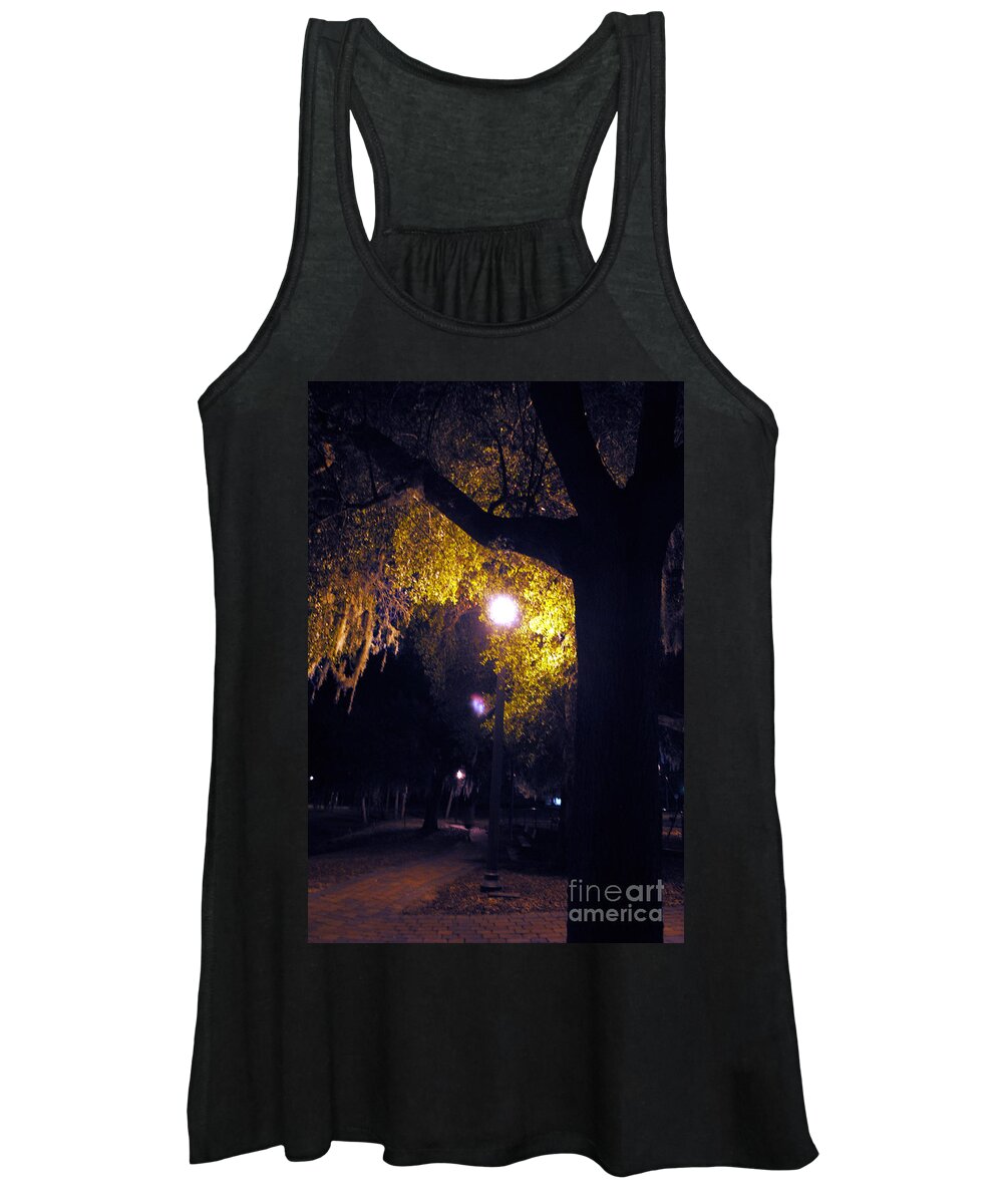 Davenport Women's Tank Top featuring the photograph Davenport at Night #2 by George D Gordon III