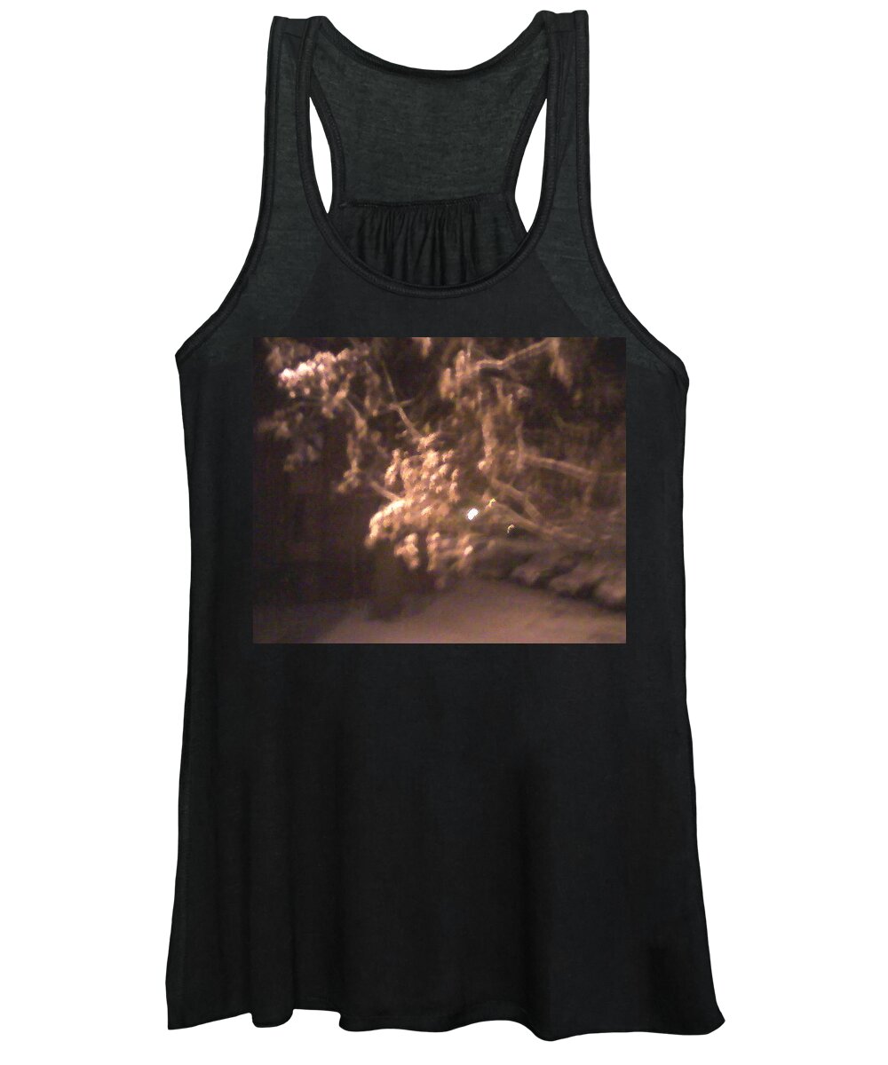 Early Snow Women's Tank Top featuring the photograph First Snow by Suzanne Berthier