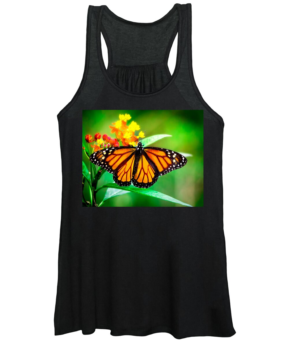 Monarch Butterfly Women's Tank Top featuring the photograph Monarch Butterfly #2 by Mark Andrew Thomas