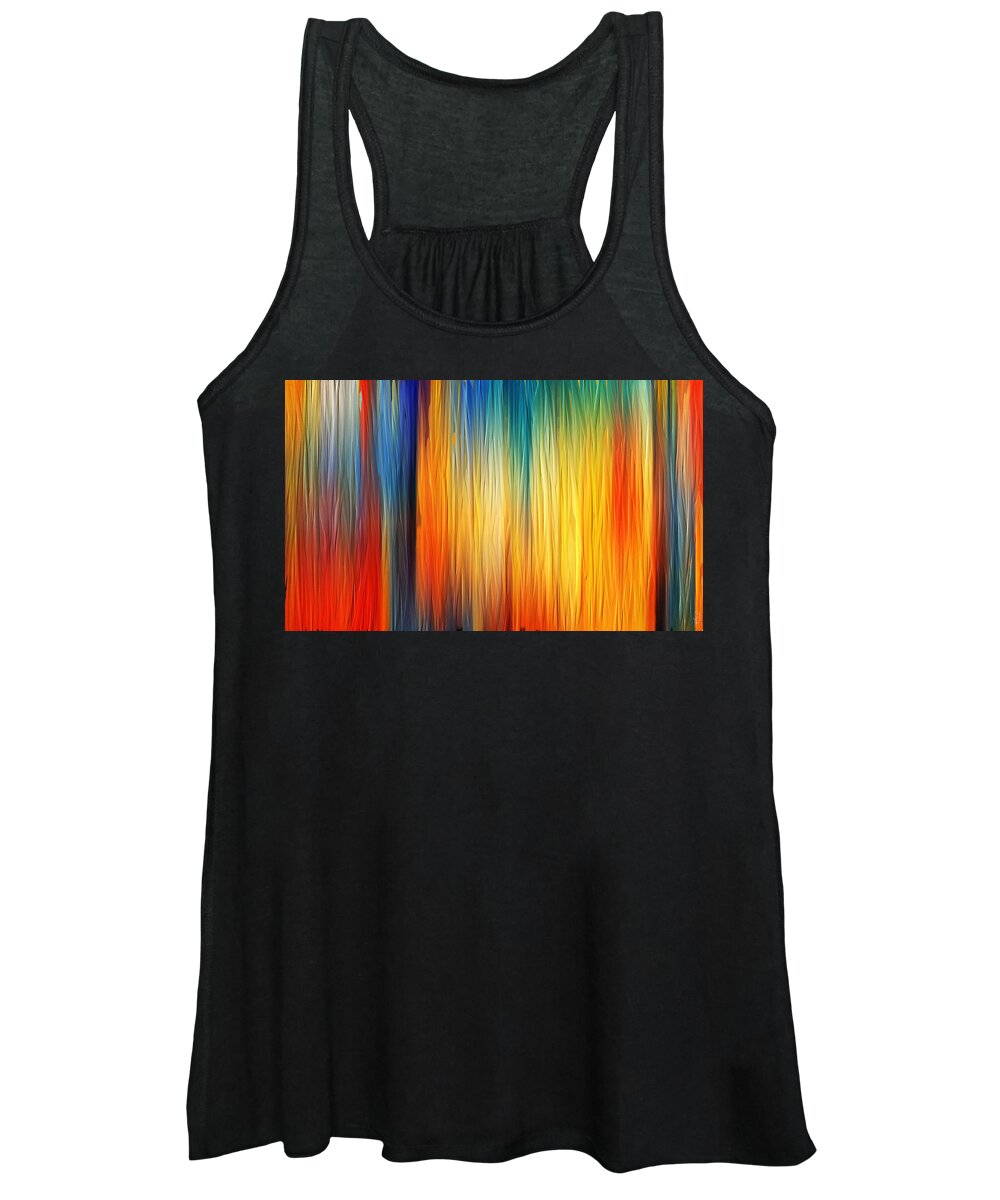 Four Seasons Women's Tank Top featuring the painting Shades Of Emotion #1 by Lourry Legarde