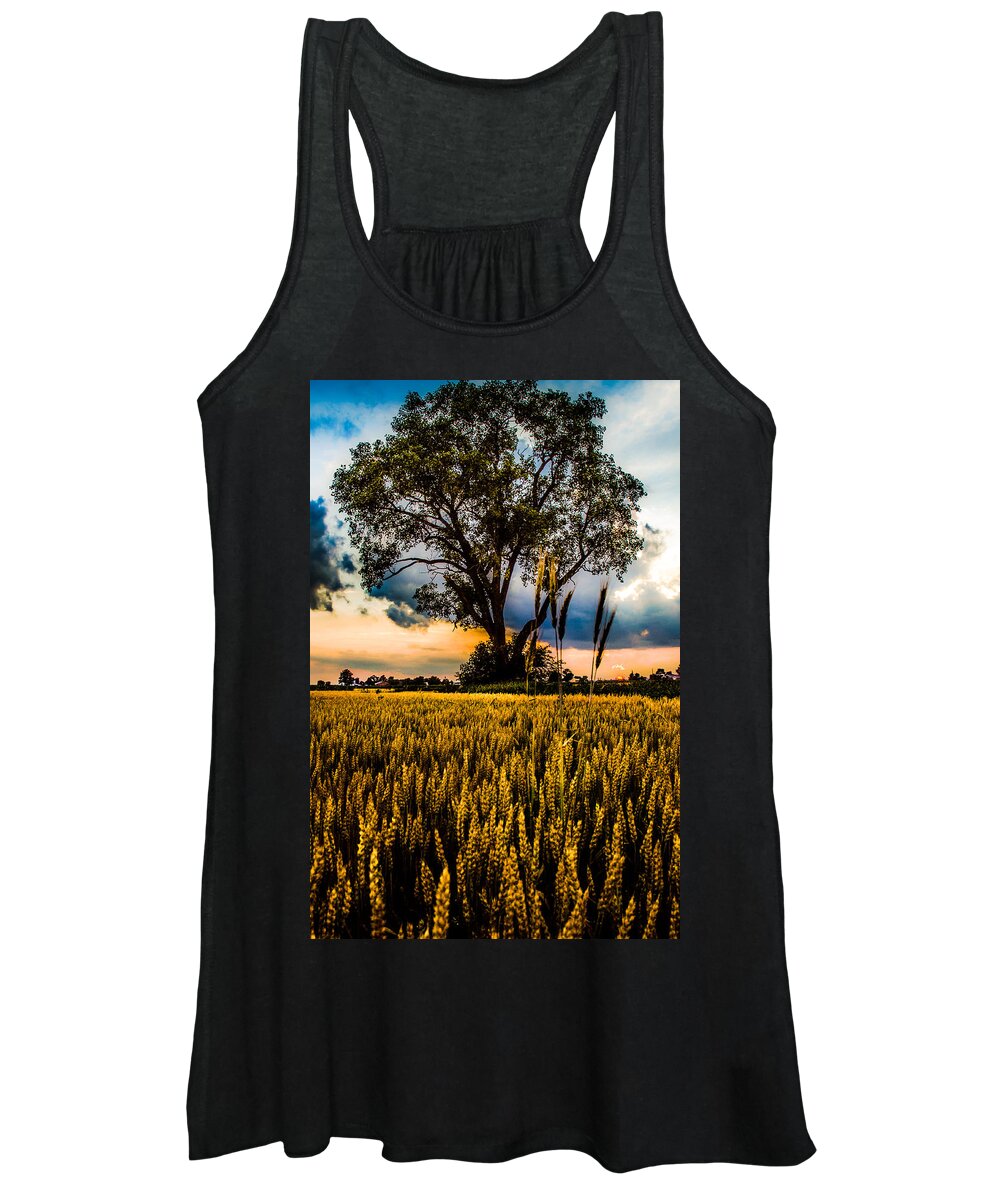 Archbold Women's Tank Top featuring the photograph Summer Evening After A Rain #1 by Michael Arend