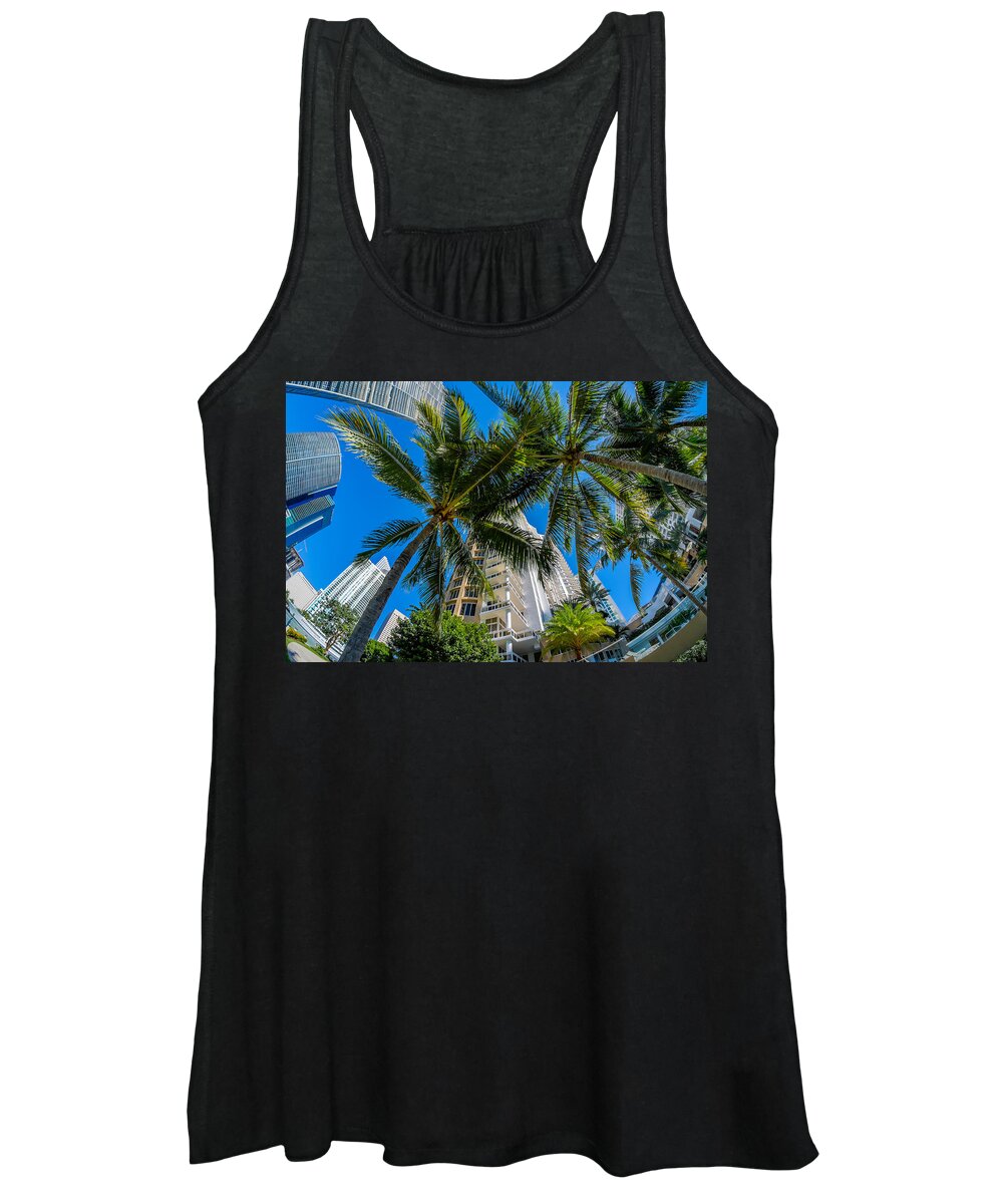 Architecture Women's Tank Top featuring the photograph Downtown Miami by Raul Rodriguez
