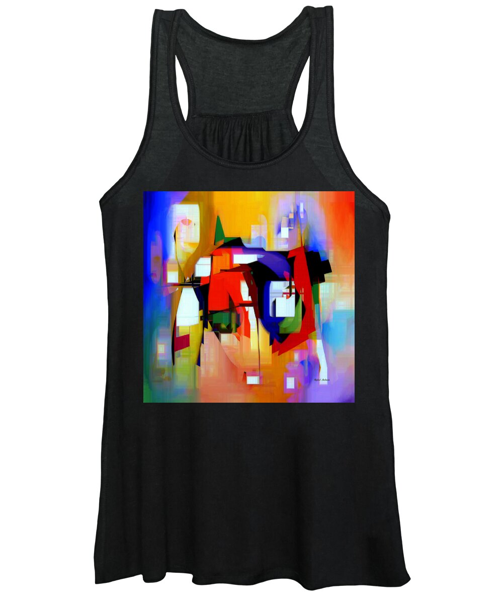 Abstract Women's Tank Top featuring the digital art Abstract Series IV #13 by Rafael Salazar