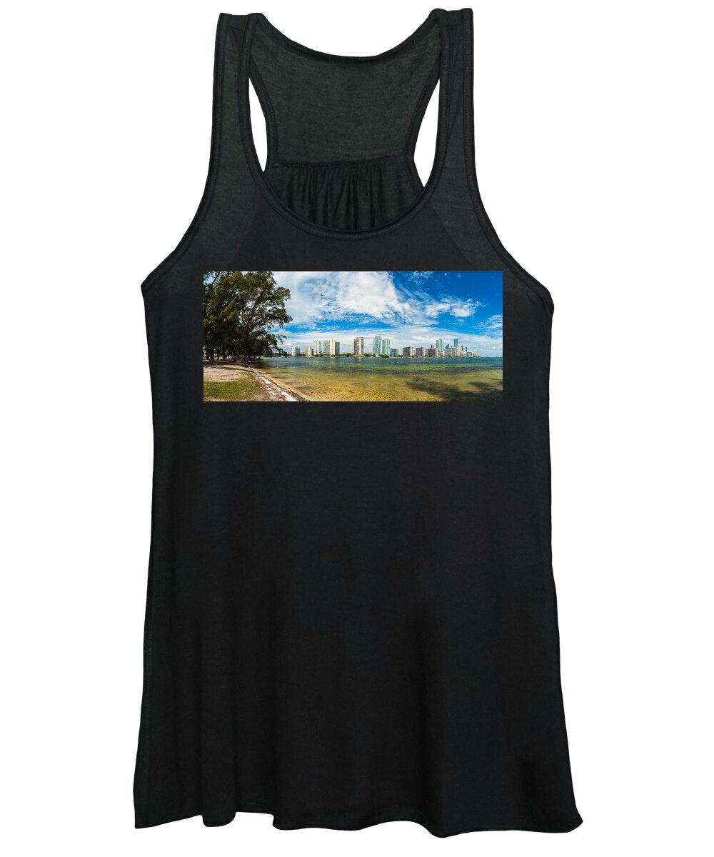 Architecture Women's Tank Top featuring the photograph Miami Skyline #20 by Raul Rodriguez