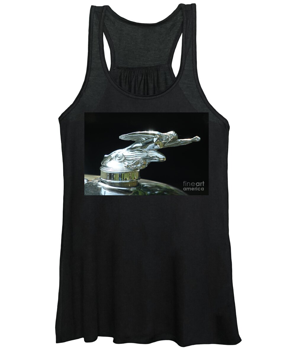 Car Women's Tank Top featuring the photograph 1928 Studebaker Hood Ornament by Crystal Nederman