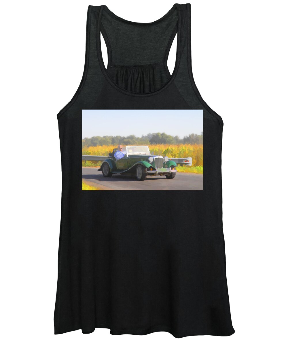 Mg Women's Tank Top featuring the photograph 1953 Mg Td by Jack R Perry