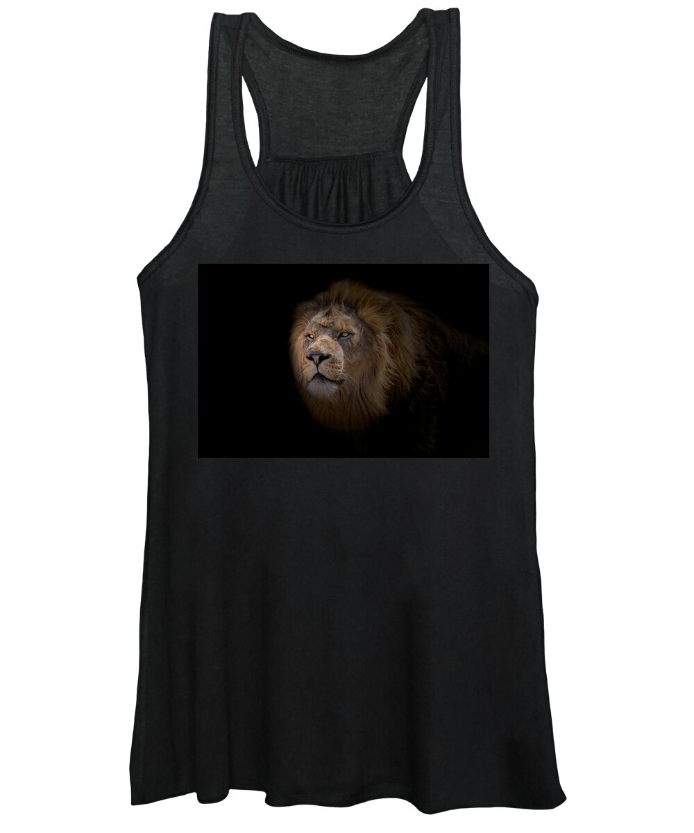 Africa Women's Tank Top featuring the photograph African Lion #2 by Peter Lakomy