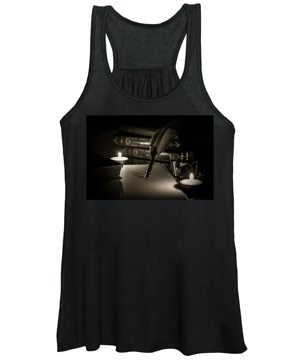 Pen Women's Tank Top featuring the photograph Candlelight Fantasia #2 by AM FineArtPrints