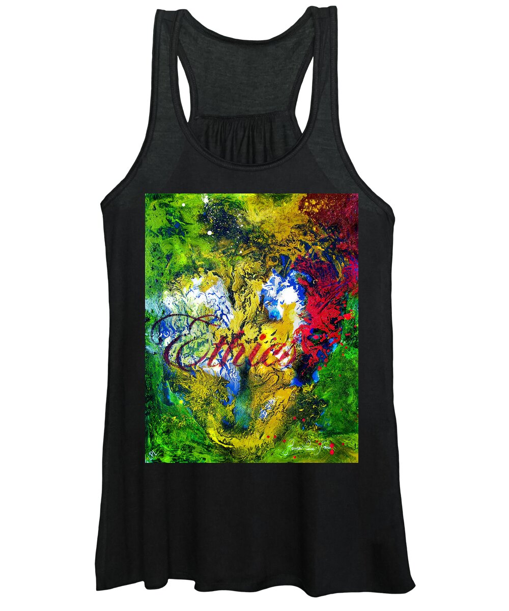 Abstract Art Women's Tank Top featuring the painting Ethics by Laura Pierre-Louis