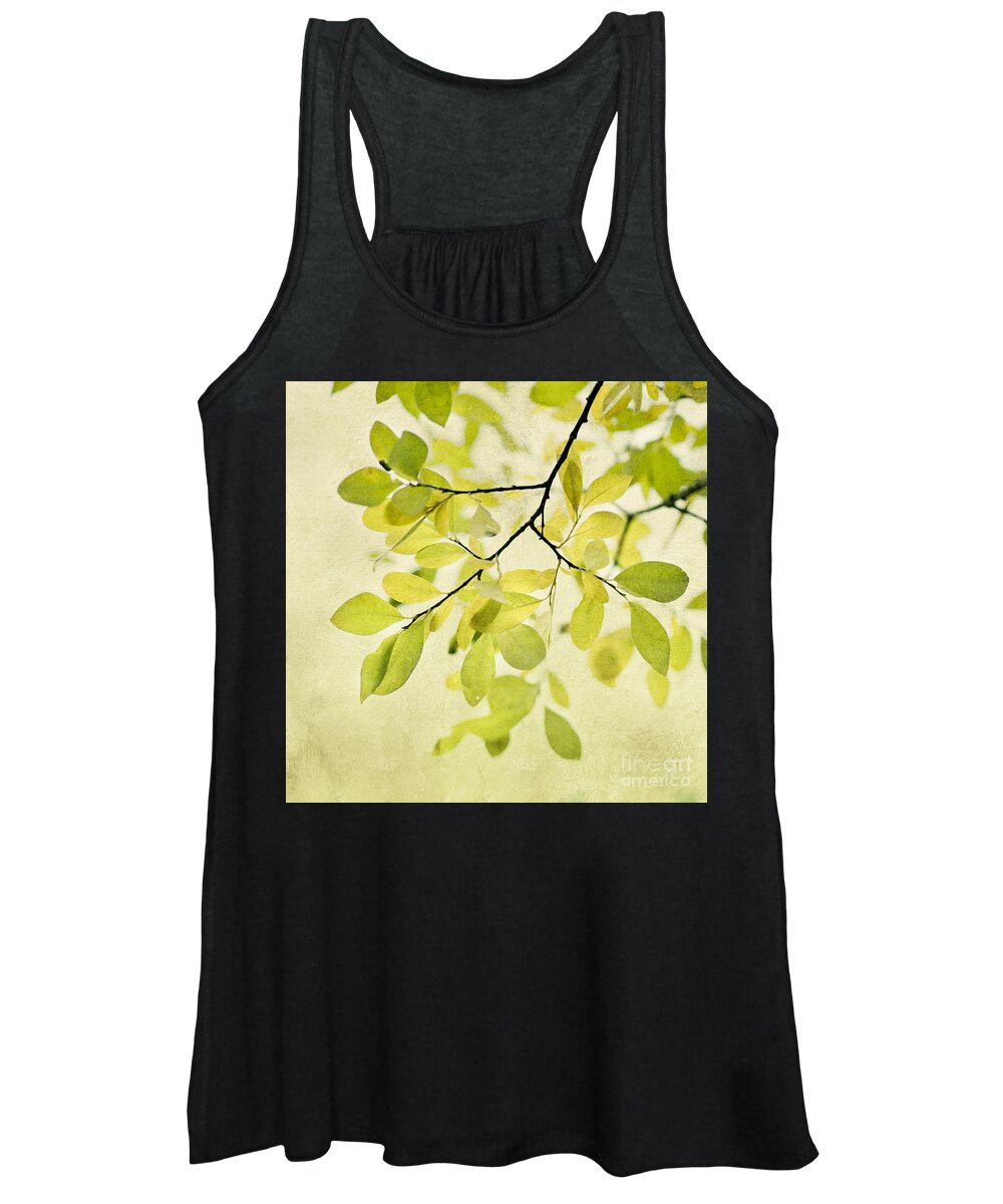 Foliage Women's Tank Top featuring the photograph Green Foliage Series #2 by Priska Wettstein