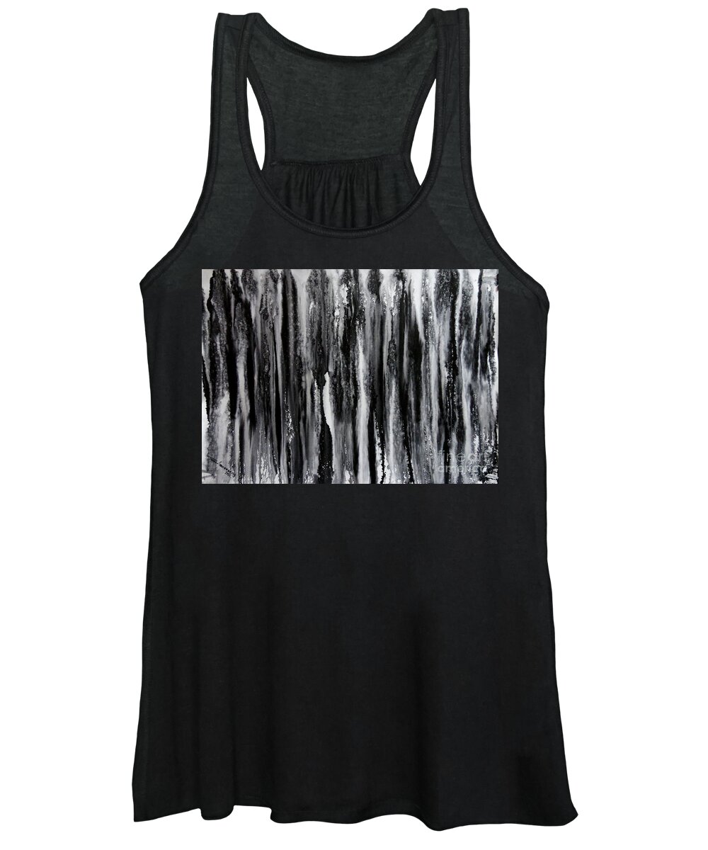 Art Women's Tank Top featuring the painting Wall by Tamal Sen Sharma