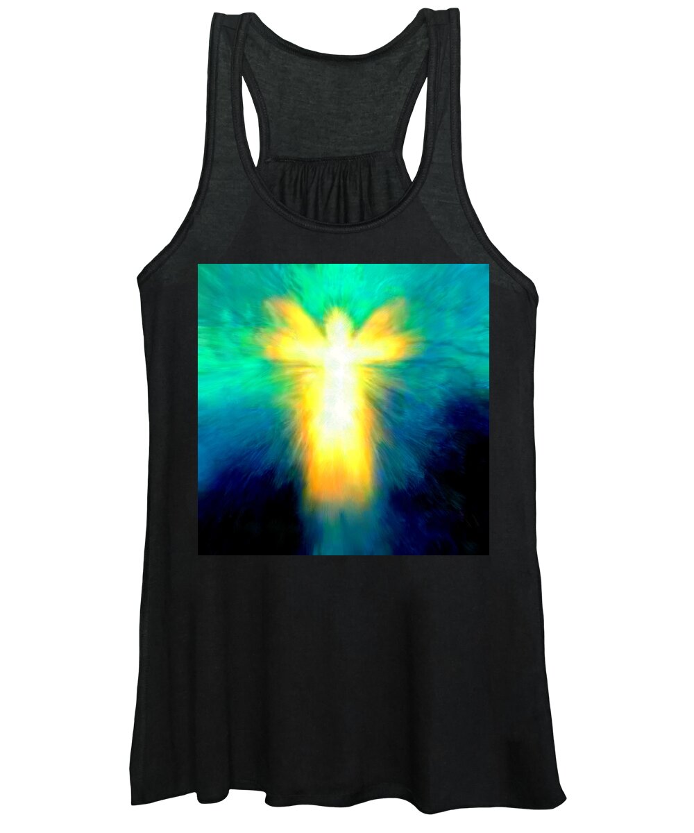 Archangel Women's Tank Top featuring the painting Radiant Angel #7 by Bruce Nutting