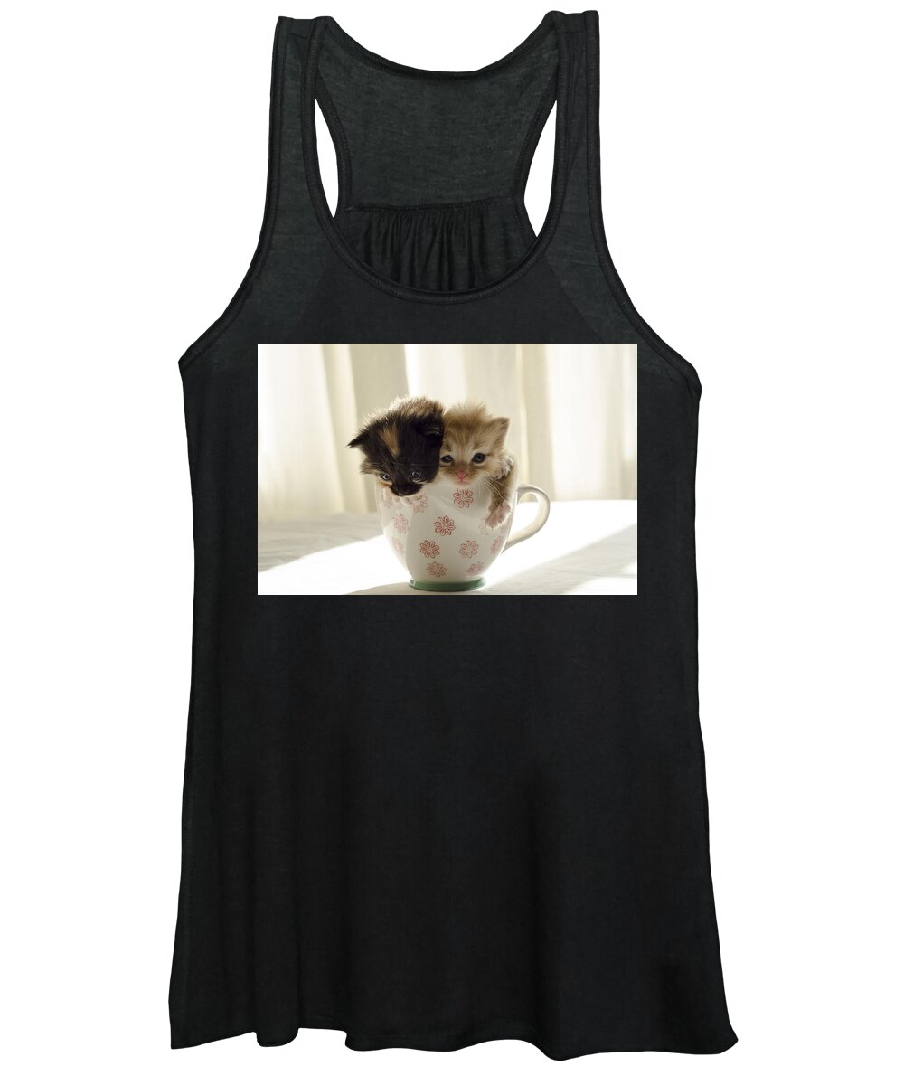 Cute Women's Tank Top featuring the photograph A cup of cuteness by Spikey Mouse Photography