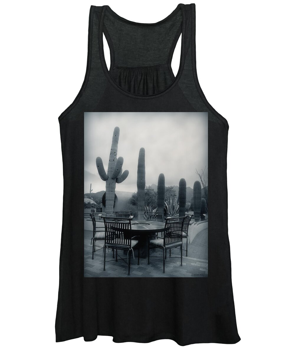 Western Women's Tank Top featuring the photograph A Gentle Winter Rain by Lucinda Walter