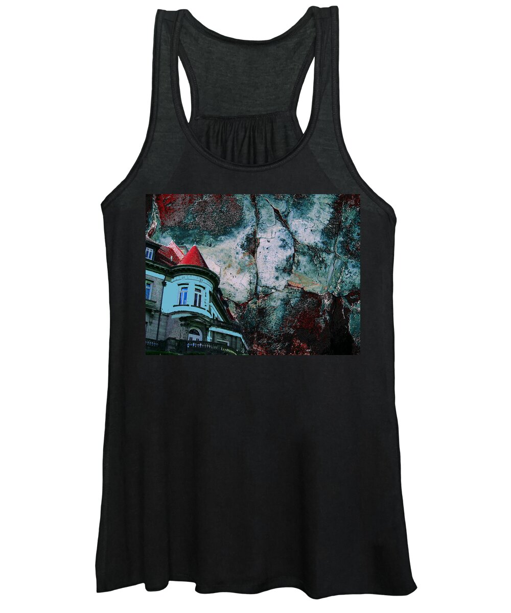 Pittock Mansion Women's Tank Top featuring the photograph A Pulp Foundation by Laureen Murtha Menzl